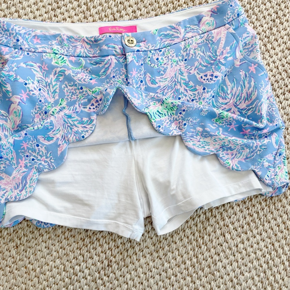 Lilly Pulitzer COLETTE SKORT, BLUE PERI, THE TURTLE PACKAGE 8 - Picture 6 of 9